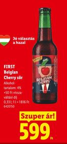 FIRST Belgian Cherry sör – Lidl