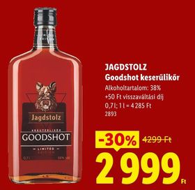 JAGDSTOLZ Goodshot keserűlikőr – Lidl