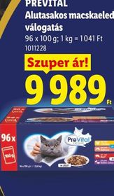 PREVITAL Alutasakos macskaeledel válogatás – Lidl