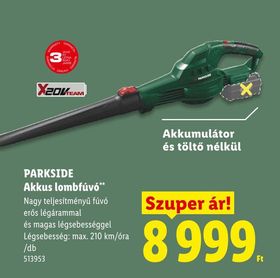 PARKSIDE Akkus lombfúvó – Lidl