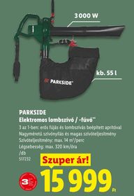 PARKSIDE Elektromos lombszívó / -fúvó – Lidl