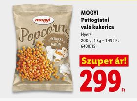 MOGYI Pattogtatni való kukorica – Lidl