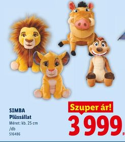 SIMBA Plüssállat – Lidl