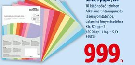 CRELANDO Színes papír, A4 – Lidl