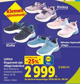 LUPILU Kisgyermek cipő villogó funkcióval – Lidl