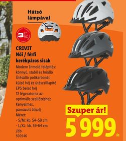CRIVIT Női / férfi kerékpáros sisak – Lidl