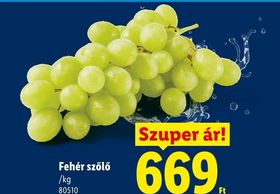 Fehér szőlő – Lidl