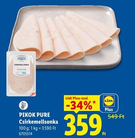 PIKOK PURE Csirkemellsonka – Lidl