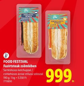 FOOD FESTIVAL Fasírtsteak zsömlében – Lidl