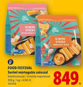 FOOD FESTIVAL Surimi mártogatós szósszal – Lidl