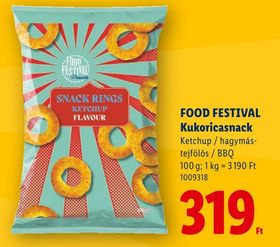 FOOD FESTIVAL Kukoricasnack – Lidl