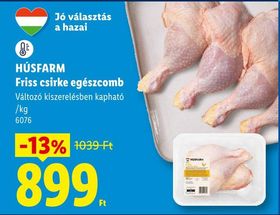 HÚSFARM Friss csirke egészcomb – Lidl