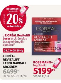 L'ORÉAL REVITALIFT LASER NAPPALI ARCKRÉM – Rossmann