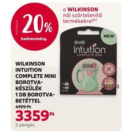 WILKINSON INTUITION COMPLETE MINI BOROTVAKÉSZÜLÉK 1 DB BOROTVABETÉTTEL – Rossmann