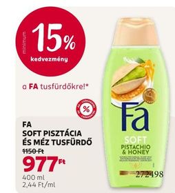 Fa FA SOFT PISZTÁCIA ÉS MÉZ TUSFÜRDŐ – Rossmann