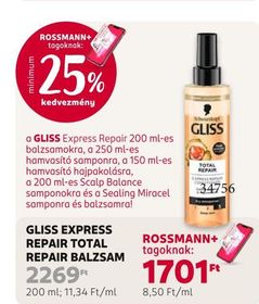 GLISS EXPRESS REPAIR TOTAL REPAIR BALZSAM – Rossmann
