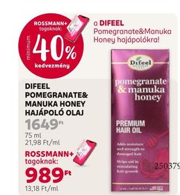 DIFEEL POMEGRANATE& MANUKA HONEY HAJÁPOLÓ OLAJ – Rossmann