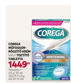 Corega COREGA MŰFOGSOR-RÖGZÍTŐ KRÉM VAGY TISZTÍTÓ TABLETTA – Rossmann