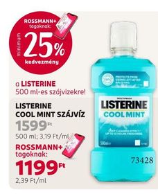 Listerine LISTERINE COOL MINT SZÁJVÍZ – Rossmann