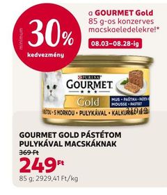 GOURMET GOLD PÁSTÉTOM PULYKÁVAL MACSKÁKNAK – Rossmann