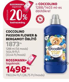 COCCOLINO PASSION FLOWER & BERGAMOT ÖBLÍTŐ – Rossmann