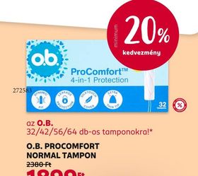 O.B. PROCOMFORT NORMAL TAMPON – Rossmann