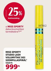 MISS SPORTY STUDIO LASH VOLUMYTHIC 001 SZEMPILLASPIRÁL – Rossmann
