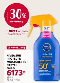 NIVEA SUN PROTECT& MOISTURE F50+ NAPTEJ – Rossmann