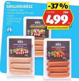 BBQ GRILLKOLBÁSZ – Aldi