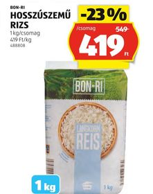 BON-RI HOSSZÚSZEMŰ RIZS – Aldi