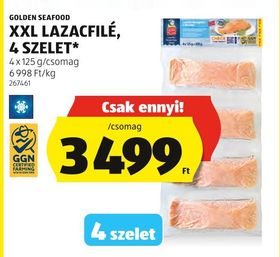 GOLDEN SEAFOOD XXL LAZACFILÉ, 4 SZELET* – Aldi