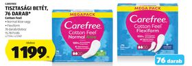 CAREFREE TISZTASÁGI BETÉT, 76 DARAB* – Aldi