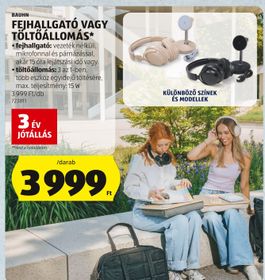 BAUHN FEJHALLGATÓ VAGY TÖLTŐÁLLOMÁS – Aldi