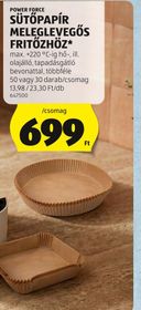 POWER FORCE SÜTŐPAPÍR MELEGLEVEGŐS FRITŐZHÖZ – Aldi