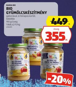 MAMIA BIO BIO GYÜMÖLCSKÉSZÍTMÉNY – Aldi