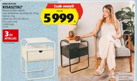 HOME CREATION KISASZTAL* – Aldi