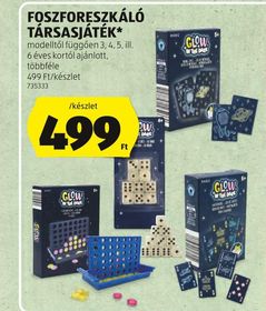 FOSZFORESZKÁLÓ TÁRSASJÁTÉK* – Aldi