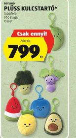 TOYLINO PLÜSS KULCSTARTÓ* – Aldi