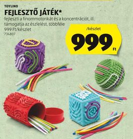 TOYLINO FEJLESZTŐ JÁTÉK* – Aldi