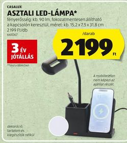 CASALUX ASZTALI LED-LÁMPA* – Aldi