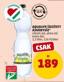 Aqualife AQUALIFE ÍZESÍTETT ÁSVÁNYVÍZ* – Penny