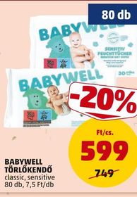 Babywell BABYWELL TÖRLŐKENDŐ – Penny