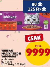 Whiskas WHISKAS MACSKAELEDEL VÁLOGATÁS – Penny
