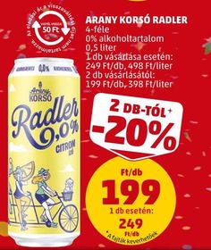 Arany Korsó Radler – Penny