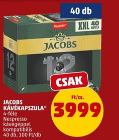 Jacobs JACOBS KÁVÉKAPSZULA* – Penny