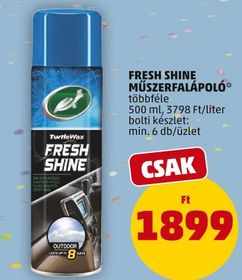 TurtleWax FRESH SHINE MŰSZERFALÁPOLÓ – Penny