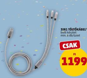 3IN1 TÖLTŐKÁBEL – Penny