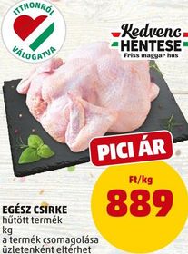 Kedvenc HENTESE EGÉSZ CSIRKE – Penny