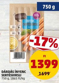 DÁRDÁS ÍNYENC SERTÉSVIRSLI – Penny