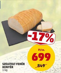SZELETELT FEHÉR KENYÉR – Penny